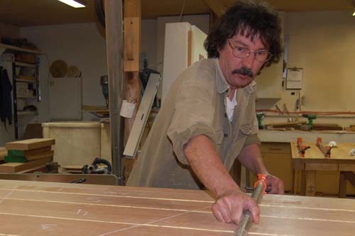 Earl Nesbitt in shop Earl Nesbitt in shop